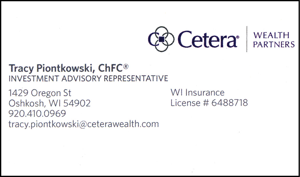 Tracy Piontkowski — Cetera